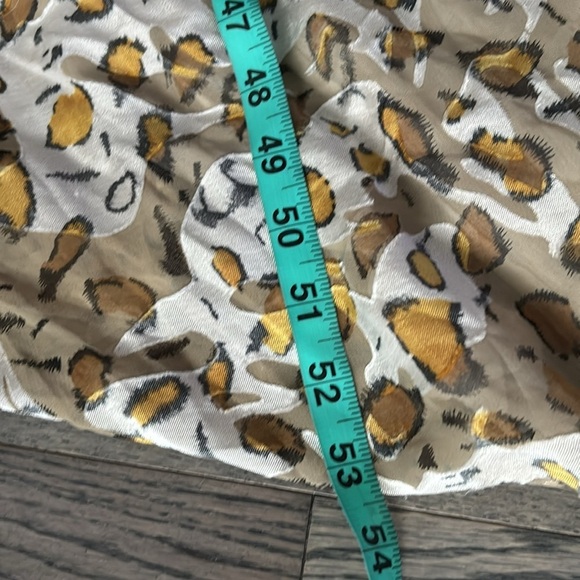 2B Bebe sheer Neutral leopard print maxi dress Sz M - Picture 11 of 16
